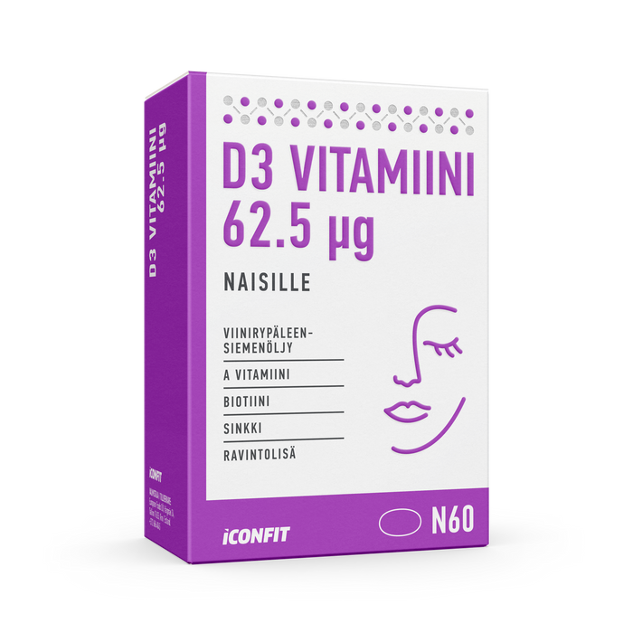 ICONFIT Vitamin D3 for women 2500 IU (60 kapsle)