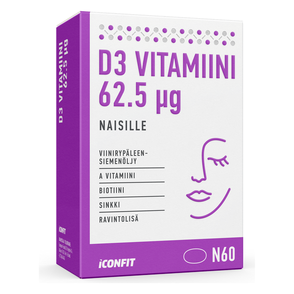 ICONFIT D3 vitaminas 2500 IU (90 kapsulių)